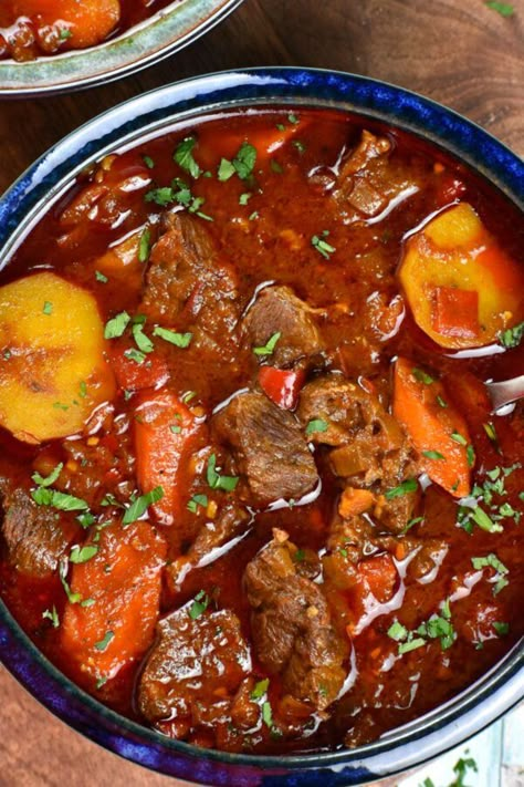 Keto Goulash Recipes, Hungarian Goulash Recipes Authentic, Vegetable Beef Soup Instant Pot, Beef Soup Instant Pot, Vegetable Beef Soup Recipes, Soup Recipes Homemade, Instant Pot Vegetable Beef Soup, Hungarian Goulash, Thick Stew