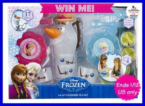 Who wants to #win FROZEN's Olaf's Summer tea party set? #2105fun  @pamelamaynard WONDERFUL GIVEAWAY! Enter here https://www.rafflecopter.com/rafl/display/0dd7b75a1410/ For Your Chance To Win! YOU KNOW THAT I MOST DEFINITELY ENTERED THIS!!!!!!!! I WANT THIS BAD!!!! Thanks, Michele :) Olaf Summer, Frozen Toys, Tea Party Setting, Disney Frozen Olaf, Summer Tea, Princess Toys, Frozen Princess, Frozen Birthday Party, Frozen Birthday