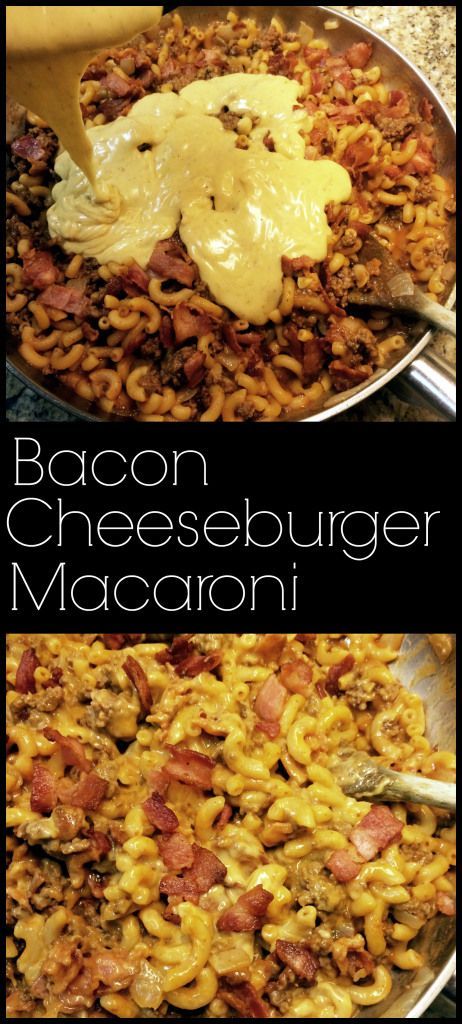 Bacon Cheeseburger Macaroni | Aunt Bee's Recipes 3 Meat Chili, Pasta Ground Beef, Bacon Cheeseburger Dip, Cheeseburger Wraps, Cheeseburger Macaroni, Macaroni Casserole, Bacon Wrapped Chicken Tenders, Bacon Cheeseburger Casserole, Bacon Cheeseburger Soup