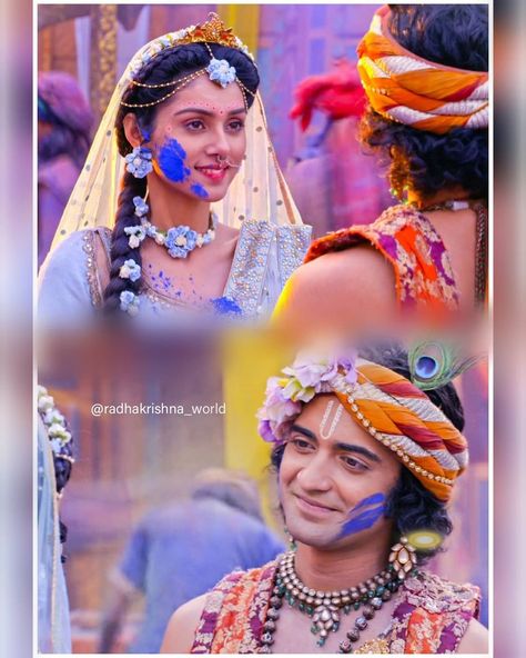 Holi Pic, Happy Holi Picture, Radhakrishna Serial, Happy Holi Photo, Holi Status, Radhakrishn Serial, Krishna Holi, Holi Pictures, Radha Krishna Holi