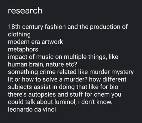 Academia Research Topics, Dark Academia Writing Ideas, Research Topics Ideas Dark Academia, Dark Academia Subjects To Study, Dark Intellectual Aesthetic, Dark Academia Notebook Ideas, Dark Academia Student Aesthetic, What To Study When Bored, Dark Academia Jobs