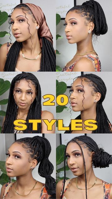 Knotless Box Braid Bun, Knotless Box Braids With Curly Ends Bun, Cute Updos For Box Braids, Wats Yo Style Knotless Braids, Knotless Braids Hairstyles Updo Bun, Wedding Knotless Braid Hairstyles, Box Braids Messy Bun Hairstyles, Styles For Knotless Box Braids, Messy Bun With Knotless Braids