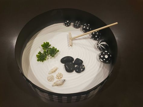 Building Your Own Mini Zen Garden (With Imprint Spheres!) - ButterStyle Mini Zen Garden, Garden Rake, Garden Balls, Popular Paintings, Garden Help, Fine Sand, Mini One, Ways To Relax, She Shed