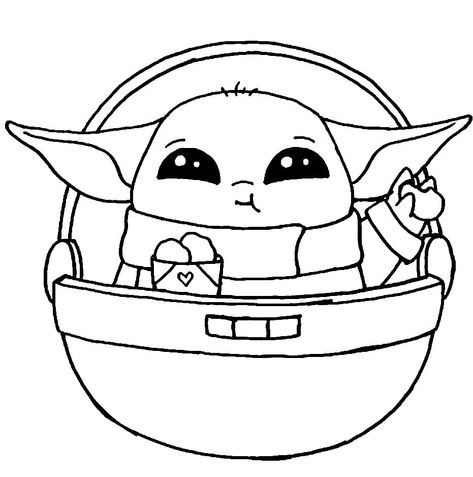 Baby Yoda Coloring Pages Free Printable | WONDER DAY — Coloring pages for children and adults Modele Zentangle, Yoda Drawing, Yoda Halloween, Minion Coloring Pages, Star Wars Colors, People Coloring Pages, Spiderman Coloring, Animal Coloring Books, Disney Coloring Pages