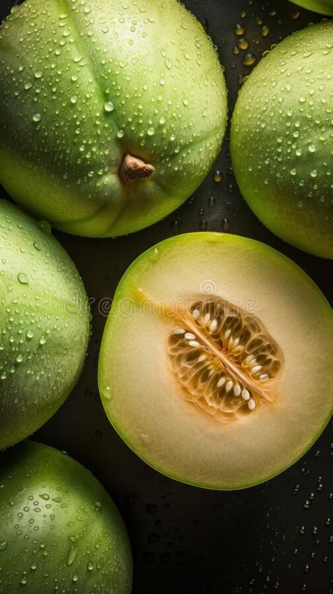 Fresh Organic Honeydew Melon Fruit Vertical Background. stock photos Honeydew Aesthetic, Honeydew Fruit, Charlie Core, Vertical Background, Melon Fruit, Photos Background, Honeydew Melon, Fruit Photography, Tasty Healthy