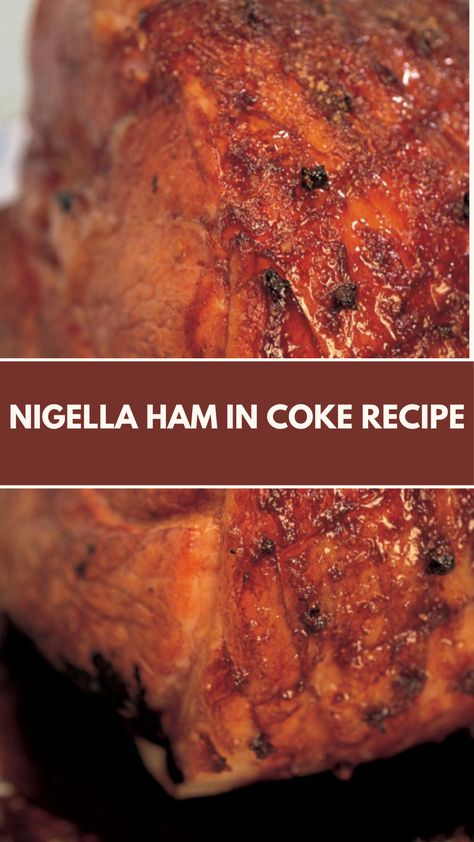 This delicious Ham in Coke is a unique and easy dish that will impress your guests. The sweet and savory glaze creates a delightful contrast to the tender ham, making it perfect for any occasion. You can use common pantry ingredients like Coca-Cola and mustard for a flavorful twist! Ham In Gingerale, Cola Ham Recipes, Crockpot Ham With Coke Coca Cola, Ham Cooked In Coke, Ham In Coke, Coke Cola Ham, Gammon In Coke, Nigella Lawson Christmas, Coke Ham