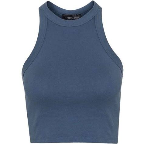 TOPSHOP 90's Racer Vest (63 RON) ❤ liked on Polyvore featuring tops, crop tops, shirts, tank tops, denim and topshop Crop Top Tank Tops, Crop Tops Shirts, Black Waistcoat, Vest Crop Top, Black Cropped Tank, Black Crop Top Tank, Racerback Top, Blue Vests, Cropped Vest