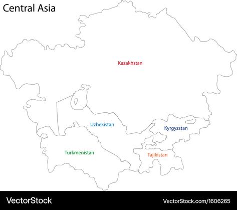 Asia Map Outline, Central Asia Map, Asia Map, Map Outline, Central Asia, High Res, Png Images, Adobe Illustrator, Vector Images