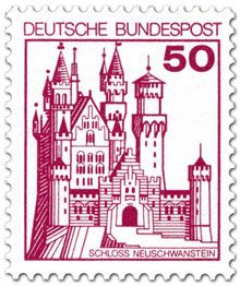 Sanssouci Palace, Stamps Postage, Castle Tattoo, German Stamps, Bestie Tattoo, Postage Stamp Design, Germany Castles, Neuschwanstein Castle, Illustrated Map