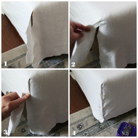 Diy Couch Cover, Diy Sofa Cover, Sectional Sofa Slipcovers, Sectional Covers, Make A Pillow, Sectional Couch Cover, Sewing Cushions, Reupholster Furniture, Upholstery Diy