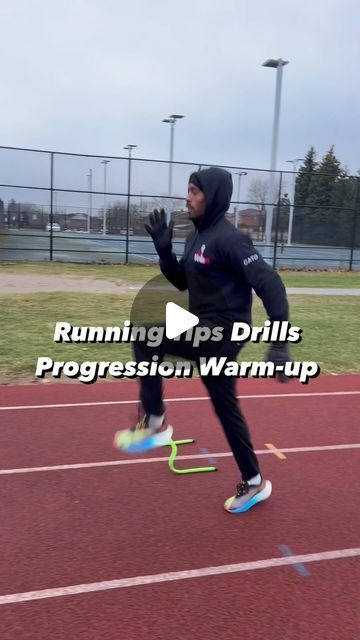 Roxroy Cato on Instagram: "Running Tips Drills Progression Warm-up This workout was easy thanks to my f Floatride Energy X Running Show from 👇🏾👇🏾👇🏾 @reebokcanada here’s a progression warm-up routine for running that includes some drills and tips to prepare your body for a run Begin your warm-up with a 5-10 minute brisk walk to gradually increase your heart rate and warm up your muscles. Dynamic stretching: Perform dynamic stretches to prepare your muscles for the workout. Include exercises such as leg swings, walking lunges, high knees, and butt kicks. Dynamic stretching helps improve flexibility and range of motion. Remember, warming up is essential to prevent injury and improve performance. It prepares your body for the demands of running and can help you get the most out of your Running Drills For Endurance, Running Warm Up Exercises, Leg Swings, Running Warm Up, Track Workouts, Walking Lunges, Running Drills, Dynamic Warm Up, Brisk Walk