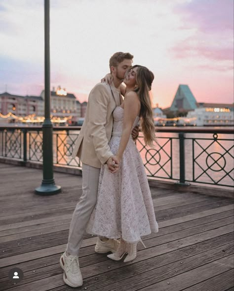 Disney Springs Engagement Photos, Disney Boardwalk Wedding Photos, Grand Floridian Engagement Photos, Disney Boardwalk Photography, Disney Boardwalk Engagement Photos, Disney Engagement Photos, Boardwalk Pictures, Disneyland Engagement Pictures, Disneyland Couples Pictures