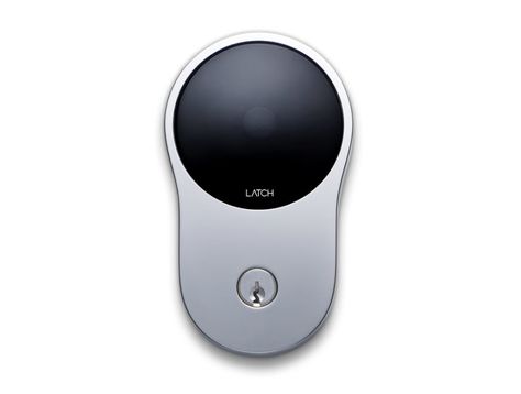 Latch makes opening your door secure and simple with its new smart lock | Acquire Key Tags Ideas, Security Design, Sony Design, Tags Ideas, Security Technology, Smart Door Locks, Minimalist Office, Industrial Design Sketch, Smart Lock