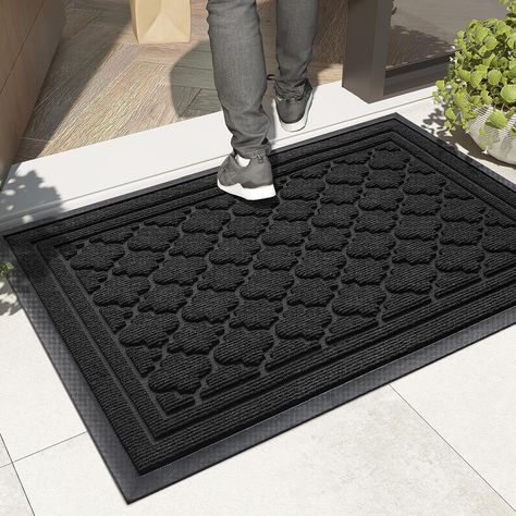 Amazon.com: Color G Outdoor Mat for Home Entrance Heavy Duty to Catch Dirty, Outside Door Mats for Entry Anti-Slip, Front Door Mat for Welcome, 2’X3’ Indoor Outdoor Rug for Single/Back Door, Black 24”X36” : Patio, Lawn & Garden Outdoor Doors, Minimalist Pattern, Entrance Rug, Magnolia Homes, Slip And Fall, Outdoor Mat, Green Area Rugs, Outdoor Door Mat, Marble Design