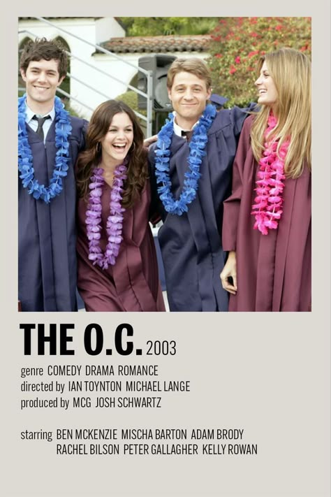 Show Polaroid Poster, Peter Gallagher, Ben Mckenzie, Adam Brody, Mischa Barton, Polaroid Poster, Rachel Bilson, The Oc, Film Posters