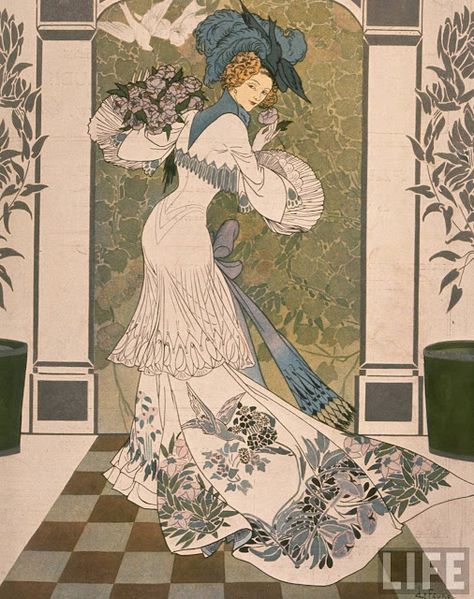 Georges De Feure 1907 Illustration Art Nouveau, Art Nouveau Illustration, Bo Bartlett, Art Nouveau Poster, Vintage Blog, Illustration Vintage, Art Et Illustration, Art And Illustration, Gustav Klimt