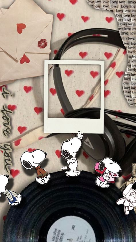 🎧🍒🎶 #downtowngirl #downtown #coquette #red #hearts #scrapbook #snoopy #snoopycore Valentine Snoopy Wallpaper, Aesthetic Wallpaper Coquette Red, Red Coqquete Wallpaper, Downtown Coquette Wallpaper, Valintines Snoopy Wallpaper, Snoopy Wallpaper, Art Wallpaper Iphone, Foto Ideas Instagram, Cute Disney Wallpaper