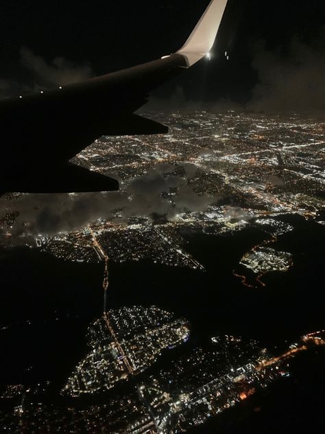 Flying, travel, night sky Miami Aesthetic Wallpaper, Miami At Night, Floating Car, Miami Nights, Miami Night, Everything All At Once, Night Flight, Dark Pictures, 2024 Vision