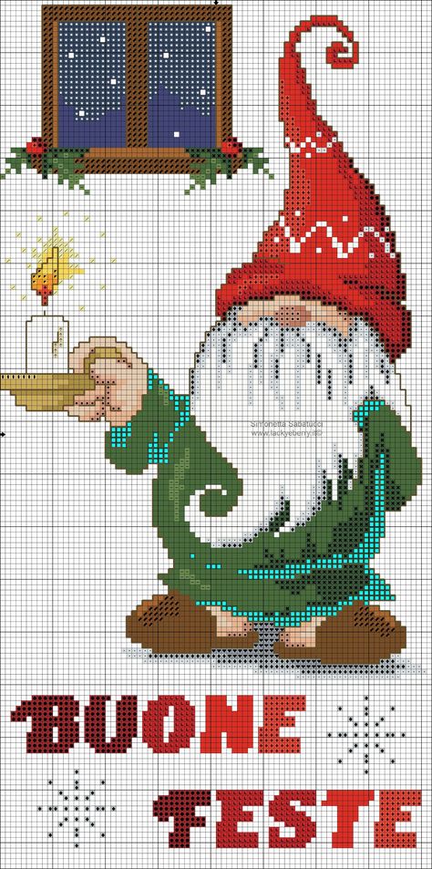 Christmas Gnome Crochet, Pillow Cross Stitch, Crochet Cross Stitch, Gnome Crochet, Cross Stitch Christmas Stockings, Holiday Cross Stitch, Xmas Cross Stitch, Cross Stitch Pillow, Cross Stitch Christmas Ornaments