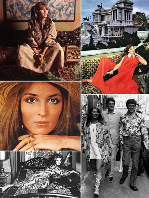 60s Bohemian, Talitha Getty, 70s Chic, 60s Women, French Vogue, St Laurent, Dramatic Arts, Bohemian Chic Fashion, Fashion Family