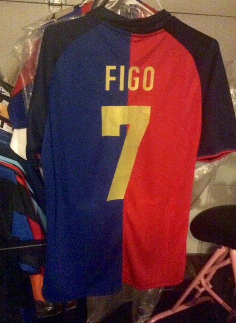 Luis Figo Barcelona 1999-2000 Barcelona 1999, Soccer Jerseys, Soccer Jersey, Barcelona, Sports Jersey, Soccer, Sports, Quick Saves, Football