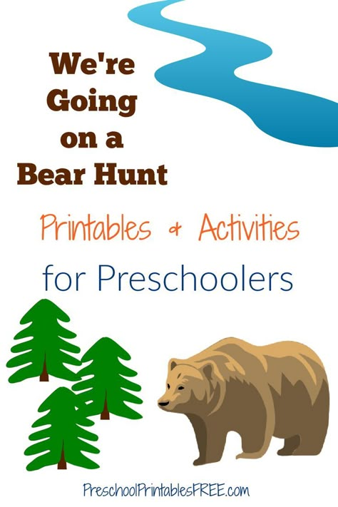 Were Going On A Bear Hunt Craft, Going On A Bear Hunt Preschool, Preschool Bear Songs, Going On A Bear Hunt Craft, Preschool Teddy Bear Activities, Bear Books For Preschool, Going On A Bear Hunt Song, Were Going On A Bear Hunt, We Are Going On A Bear Hunt