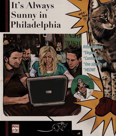 Iasip Poster, Its Always Sunny Fanart, It’s Always Sunny In Philadelphia Theme, Iasip Tattoo, Its Always Sunny In Philadelphia Fanart, Iasip Fanart, Mac And Dennis, Milk Steak, It’s Always Sunny In Philadelphia