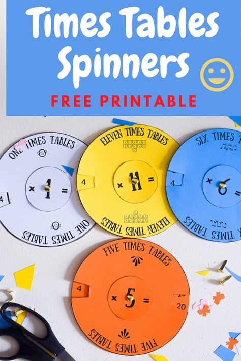 Multiplication Wheel Printable Free, Multiplication Table Activities, Multiplication Tables Games, Multiplication Tables Activities, Teaching Aids For Maths, Printable Times Tables, Times Tables Activities, Multiplication Wheel, Times Tables Games