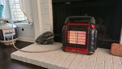 This past winter, we experienced a prolonged power outage at our home in Austin, Texas. One of the ways we survived this ordeal was by using an emergency indoor propane heater. Here's how these lifesaving devices work and how to use them safely to heat your home during a power outage. Homemade Banana Cake, Pastry Cream Filling, Small Heater, Kerosene Heater, Propane Cylinder, Metal Fireplace, Store Bought Cake, Propane Heater, Semi Homemade