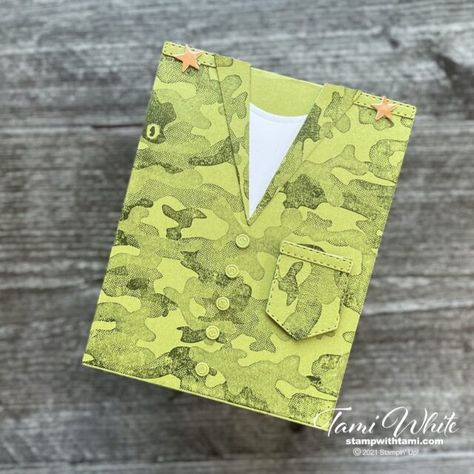 Camouflage Background, Patriotic Cards, Military Cards, Handmade Card Making, Color Kit, Diy Stationery, Military Heroes, Foil Cards, Card Tutorial