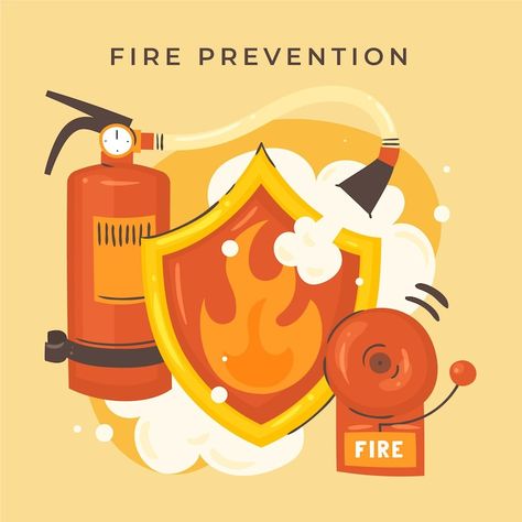 Fire Prevention Crafts, Flame Character, Safety Toolbox Talks, Fire Prevention Month, Fire Safety Poster, Work Desk Organization, Fire Drawing, Logo Youtube, Fire Stock