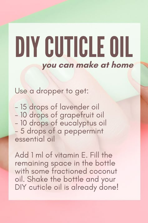 Doterra Cuticle Oil Recipe, Essential Oils For Nails And Cuticles, How To Make Cuticle Oil Pens, How To Make Cuticle Oil At Home, Diy Cuticle Oil Recipes, Cuticle Oil Recipe, Cuticle Oil Diy, Nail Serum, Nails Care