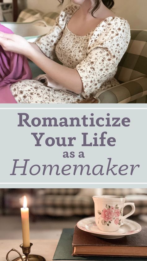 Romanticize Your Life as a Homemaker - How to Enjoy Homemaking Mom Get Together Ideas, Childless Homemaker, Homemaker Outfit Ideas, How To Be A Homemaker, Cottagecore Homemaking, Romanticize Cleaning, Christian Homemaking Aesthetic, Homemaker Outfit, Homemaking Books