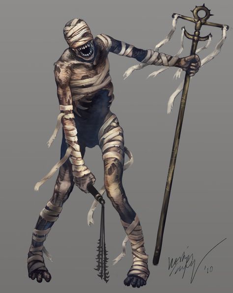 the Mummy by Odinoir on deviantART Tomb Kings, Egyptian Mummies, Heroic Fantasy, The Mummy, Monster Concept Art, Desenho Tattoo, Classic Monsters, Creature Concept Art, Fantasy Warrior