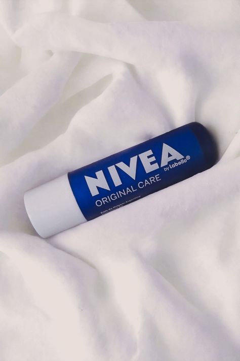 Nivea Lip Balm Aesthetic, Nivea Chapstick, Nivea Aesthetic, Blue Lip Balm, Clean Inspiration, Nivea Lip Balm, Clary Sage Essential Oil, Best Lip Balm, Aesthetic Skincare