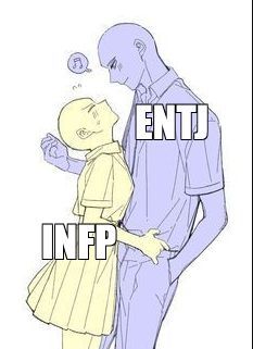 Entj X Infj Couple, Entj X Infp Relationship, Infp Entj Relationships, Infp X Enfj Relationship Fanart, Entj X Infp, Entj Infp, Infp Facts, Entj Relationships, Infj 16 Personalities