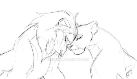 Scar x Sarafina by dksk30 Scar X Sarafina, Scar Lion King, Disney University, King Drawing, Lion King Pictures, Lion Drawing, Lion King Art, Big Cats Art, Canine Art