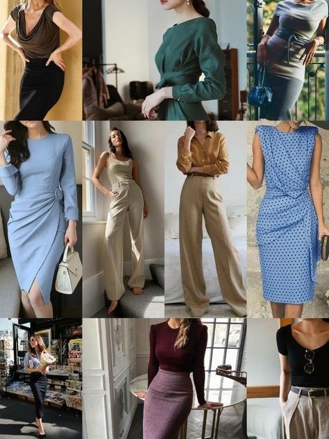 Wedding Dresses For Soft Dramatic, Soft Dramatic Summer Outfit, Soft Dramatic Casual, Dramatic Office, Dramatic Clothes, Auntie Vibes, Soft Classic Kibbe, Classic Essence, Romantic Essence