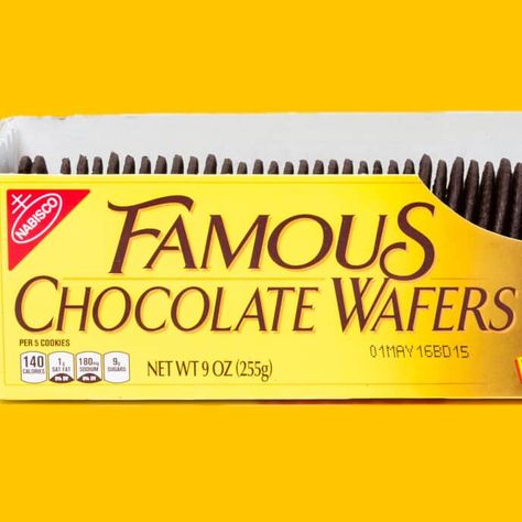 How to Make DIY Nabisco Chocolate Wafers | Cook's Illustrated Homemade Chocolate Wafer Cookies, Famous Chocolate Wafers Recipes, Nabisco Chocolate Wafer Recipes, Chocolate Wafers Recipe, Chocolate Wafer Cookies Recipe, Chocolate Wafer Icebox Cake, Wafer Cookie Recipe, Nabisco Famous Chocolate Wafers, Cookies Board