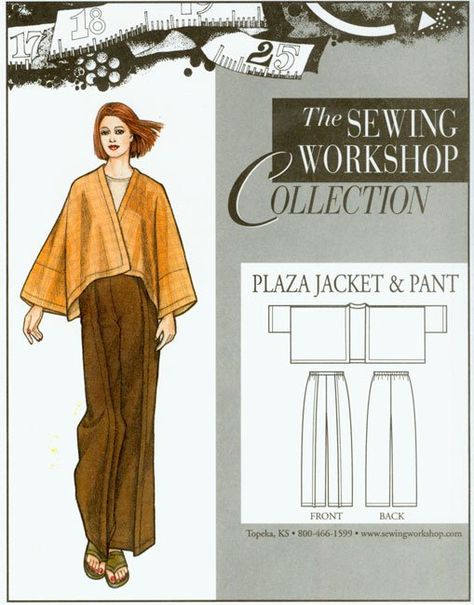 Purchase Sewing Workshop Plaza Jacket & Pants and read its pattern reviews. Find other Coat/Jacket, Pants, sewing patterns. Mode Kimono, Sewing Workshop, Sew Ins, Pants Sewing Pattern, Pattern Blouse, Creation Couture, Sewing Design, Drafting Patterns, Fashion Sewing Pattern