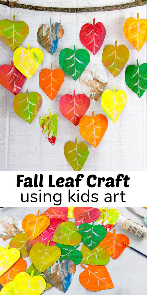 Easy DIY Fall Wall Decor Using Kids Art - Make and Takes Classroom Fall Crafts, November Art Projects For Kids Preschool, Fall Art Projects For Kindergarten, Easy Fall Art Projects For Kids, Diy Fall Wall Decor, Fall Art For Toddlers, Fall Art For Kids, Tk Crafts, Fall Wall Decor Diy