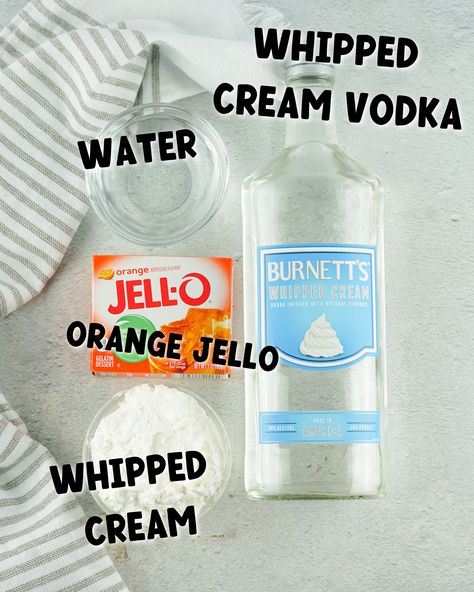 Orange Creamsicle Jello Shots, Creamsicle Jello Shots, Orange Creamsicle Jello, Orange Jello Shots, Creamsicle Jello, Best Jello Shots, Jello Shots Vodka, Jello Gelatin, Mobile Cocktail Bar