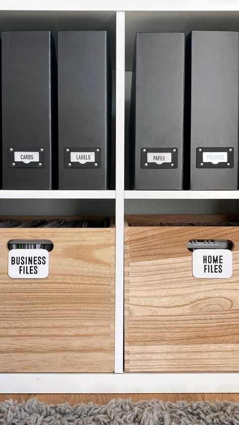 Office Filing System, Home Filing System, Organize Office Space, Office Organisation, Office Organization At Work, Folder Organization, Ideas Para Organizar, Office Crafts, File Organization