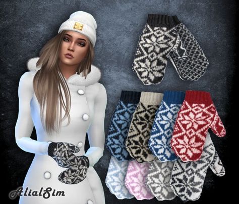 Alial Sim: Selbu Gloves • Sims 4 Downloads Sims 4 Mittens, Ts4 Cold Weather Cc, Alpha Sims, Sims 4 Mac, Sims Packs, David Sims, Sims 4 Dresses, Sims 4 Update, Cold Outfits