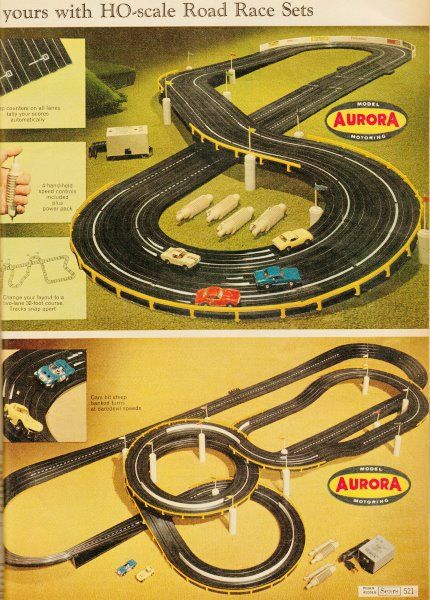 Slot Cars Race Track Sets.  I spent hours with this thing! Slot Car Race Track, Slot Car Sets, 70s Toys, Ho Slot Cars, Slot Car Racing, Childhood Memories 70s, Slot Car Tracks, Vintage Memory, My Childhood Memories