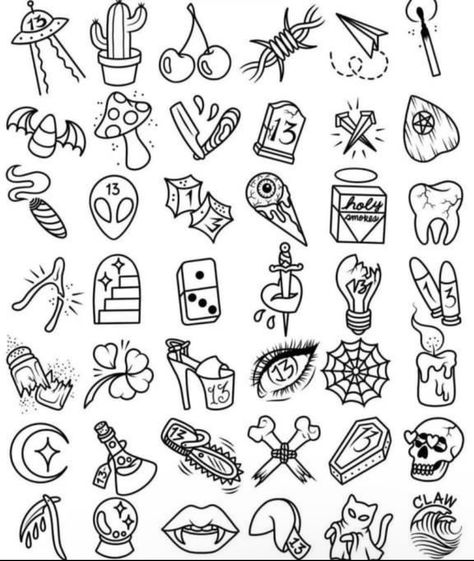 Micro Tattoo Men, Spooky Filler Tattoo, Small Filler Tattoo Ideas Men, Creepy Filler Tattoo, Tattoo Gap Fillers, Smaller Filler Tattoos, Scary Filler Tattoo, Tiny Traditional Tattoo Filler, Small Gap Filler Tattoo