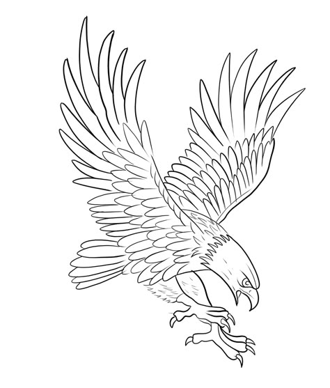 Eagle Flying Tattoo, Flying Tattoo Ideas, Eagle Outline, Geometric Tattoo Hand, Alas Tattoo, Lion Art Tattoo, Jagua Tattoo, Eagle Flying, Aztec Tattoo Designs