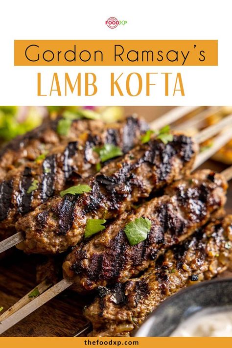 Lamb Kofta Recipe, Lamb Mince Recipes, Lamb Koftas, Gordon Ramsey Recipes, Lamb Kofta, Minced Lamb, Middle Eastern Cuisine, Gordon Ramsay Recipe, Kofta Recipe