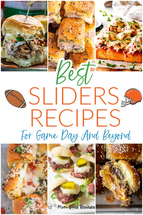 Healthy Sliders, Super Bowl Sliders, Recipes For Game Day, Turkey Burger Sliders, Super Bowl Party Food, Easy Slider Recipes, Chicken Parmesan Sliders, Sliders Recipes, Easy Slider