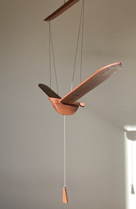 Birds — John Gnorski Diy Flying Bird, Diy Birds Figures, Wooden Bird Sculpture, Flying Bird Sculpture, Wooden Flying Bird Mobile Diy, Wooden Birds, Paper Carving, Bird Mobile, Wood Projects For Beginners